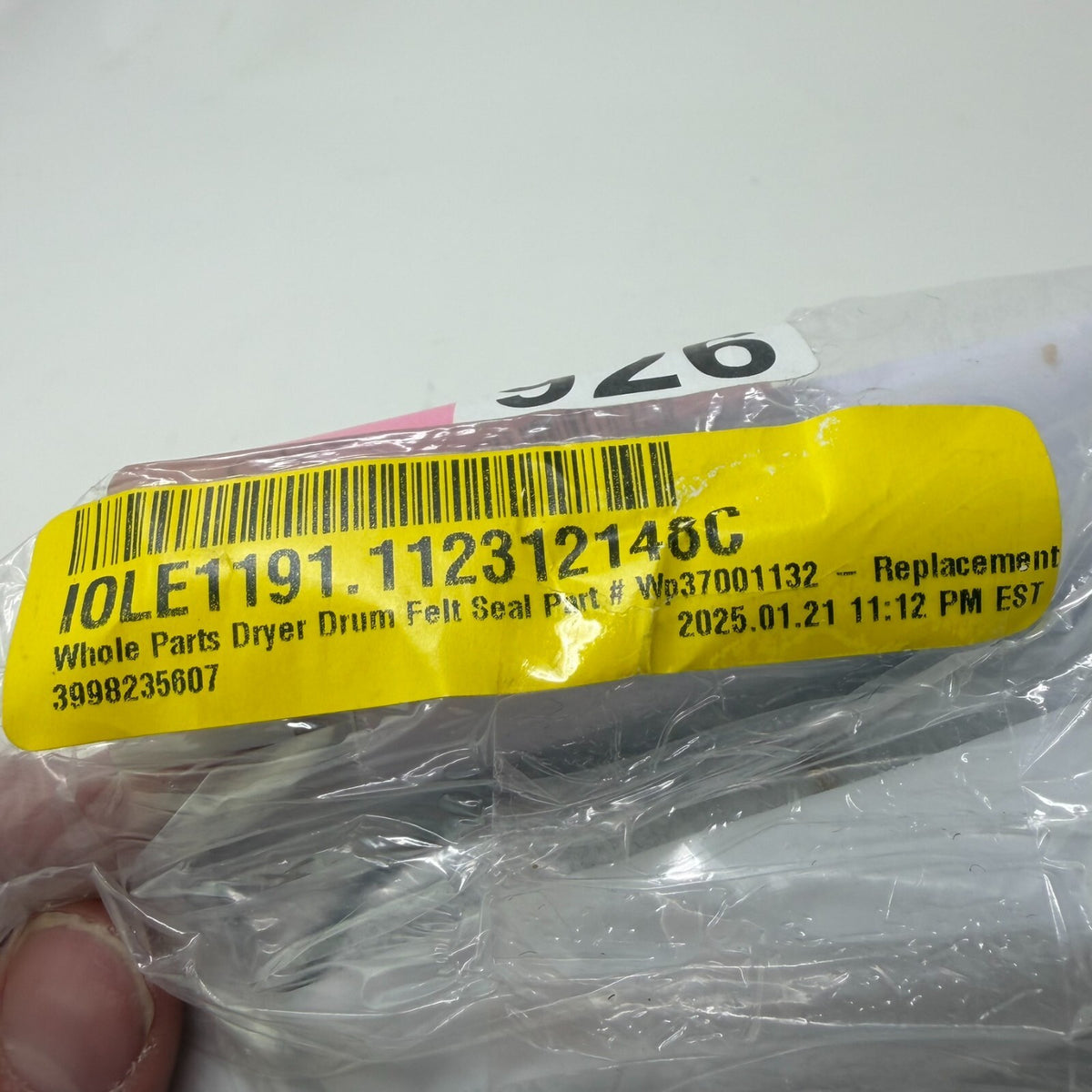 WP370001132 Dryer Drum Felt Seal for Whirlpool Amana Kenmore Maytag Admiral