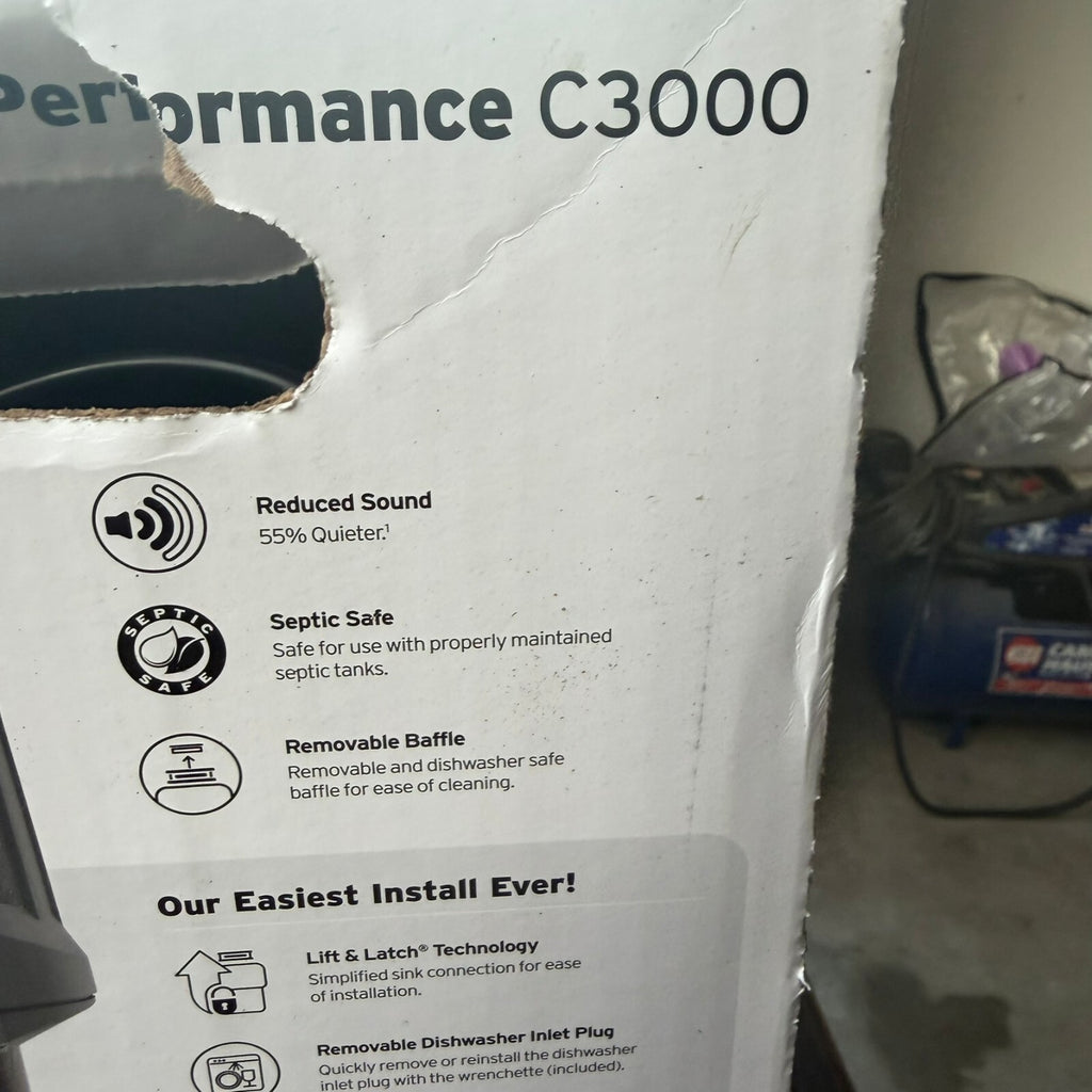 InSinkErator C3000 Performance 0.75HP Garbage Disposal Quiet 3/4 HP Tested