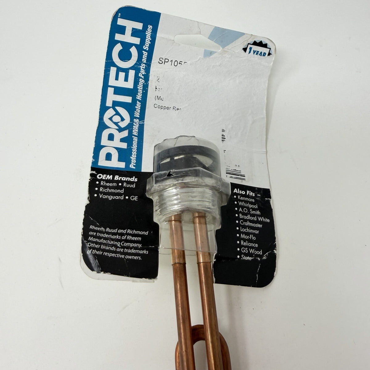 PROTECH SP10552 WATER HEATER ELEMENT REPLACEMENT FOR RHEEM, KENMORE, WHIRPOOL &