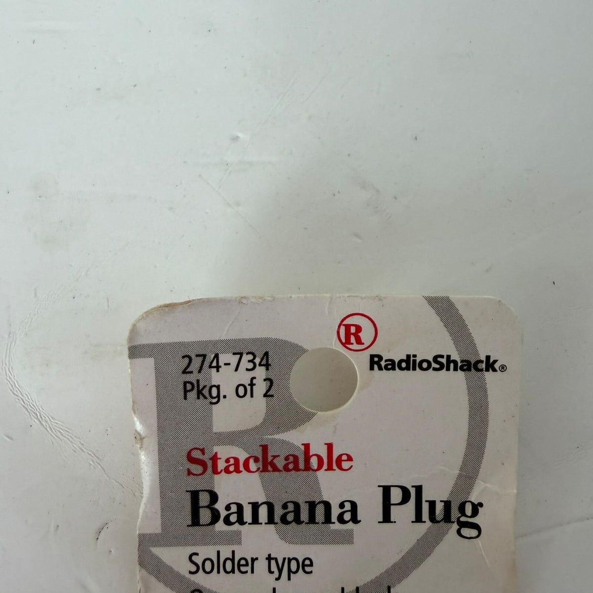 Vintage New Old Stock Radio Shack Stackable Banana Plug Solder Type 274-734 Male