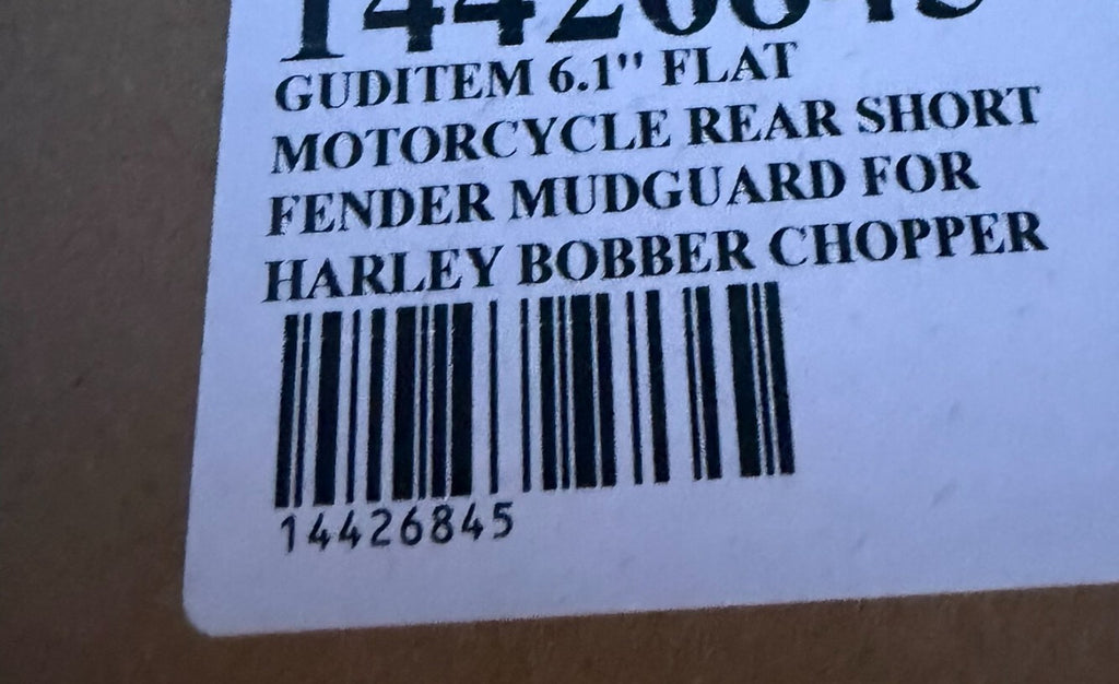 6.1'' Flat Motorcycle Rear Short Fender Mudguard For Harley Bobber Chopper