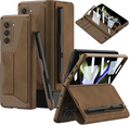 Samsung Galaxy Z Fold 5 Full Body Wallet Case Screen Protector S Pen - Image 1