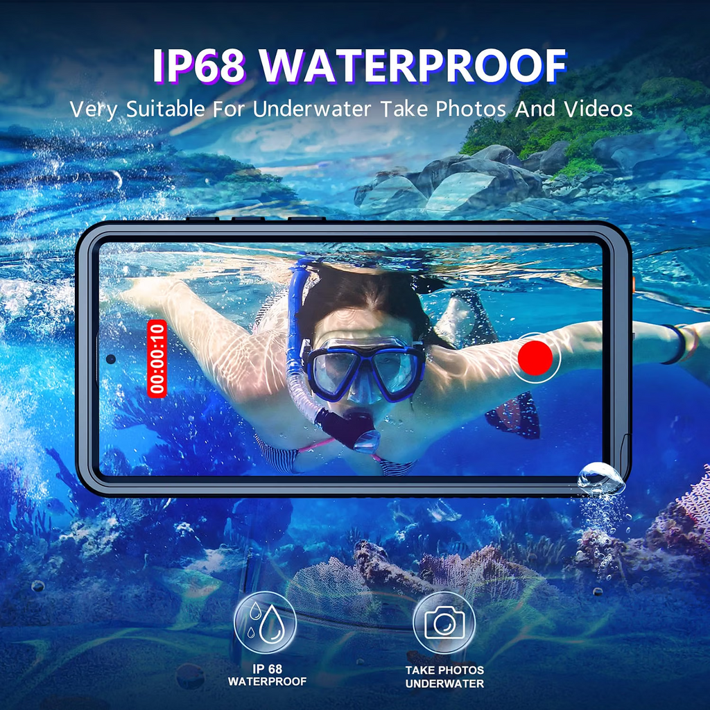 Samsung Galaxy S25 Ultra Case Waterproof full body case Black - Image 6