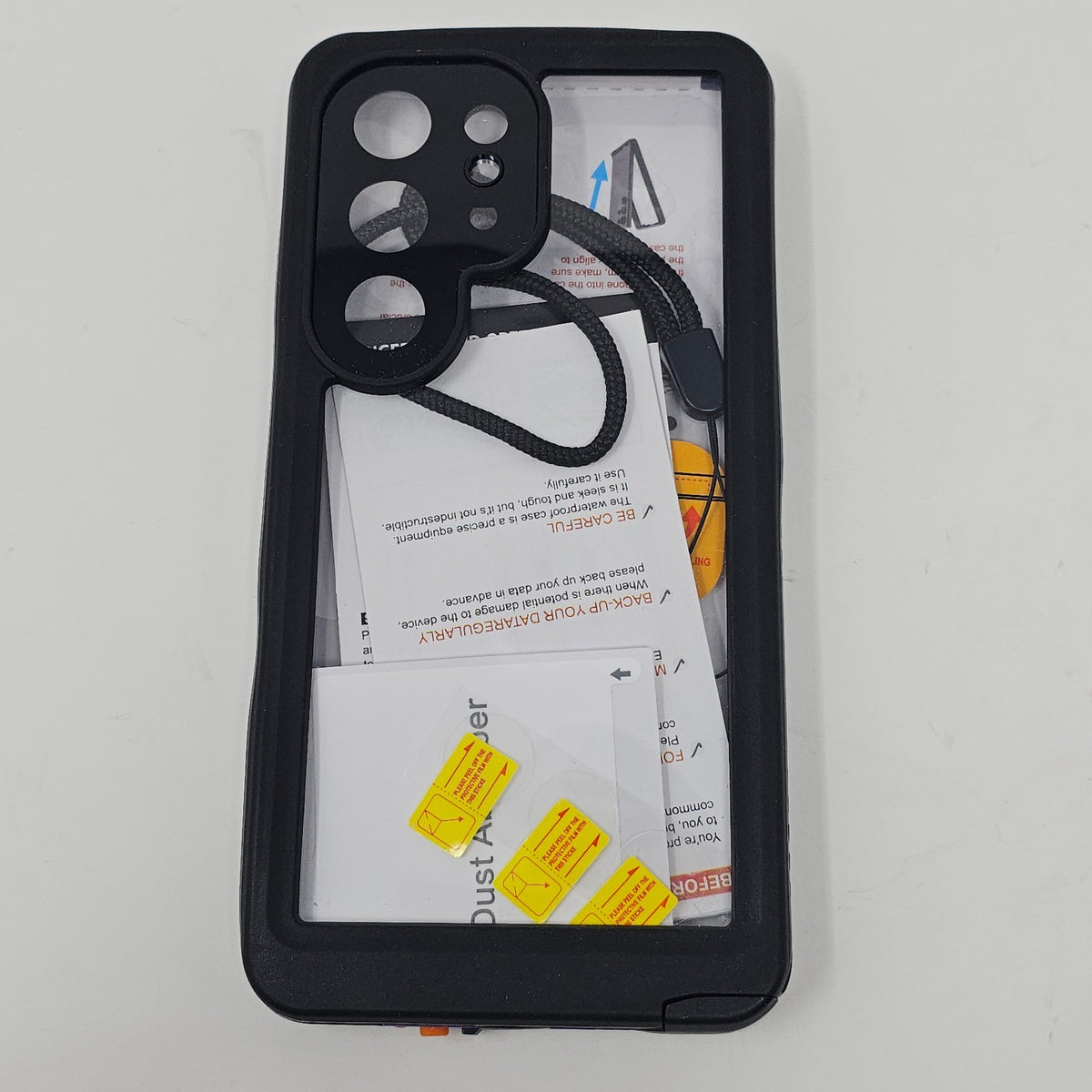 Samsung Galaxy S25 Ultra Case Waterproof full body case Black - Image 11