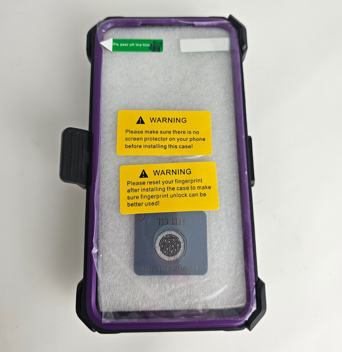 Samsung Galaxy S24 Plus Case Purple Full Coverage Belt Clip Kickstand - Image 8