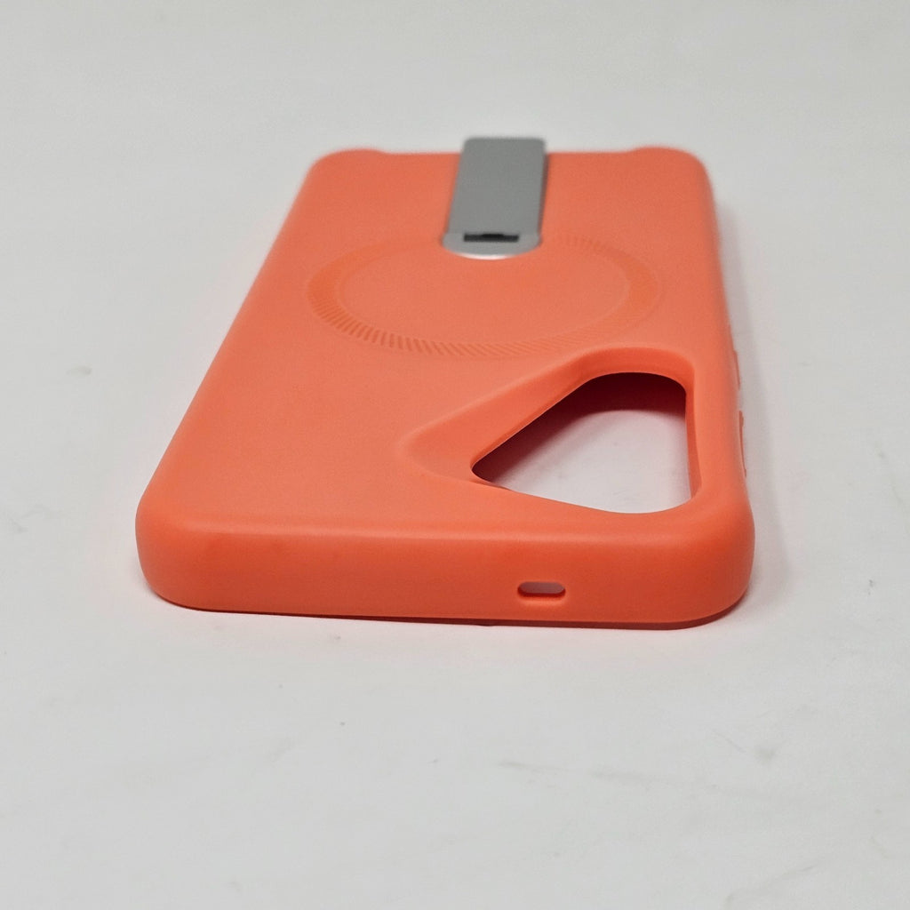 Samsung Galaxy S25 Magnetic Case Kickstand Orange - Image 7