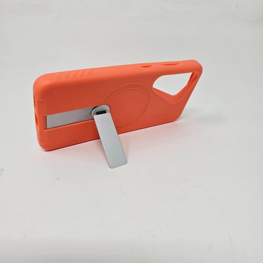 Samsung Galaxy S25 Magnetic Case Kickstand Orange - Image 11
