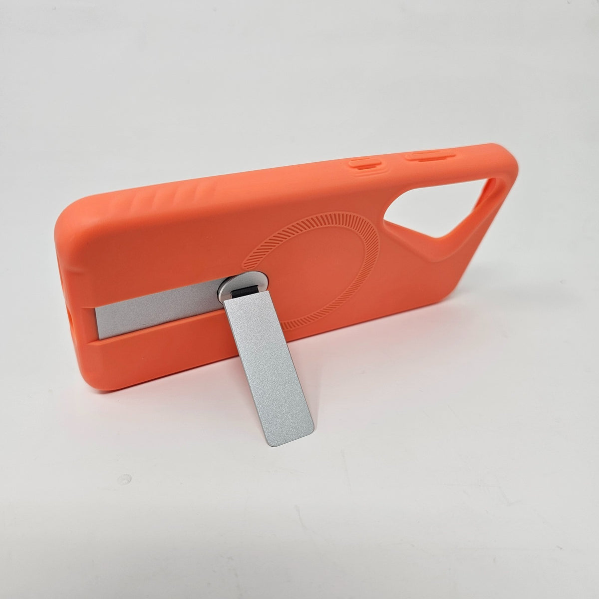 Samsung Galaxy S25 Magnetic Case Kickstand Orange - Image 12