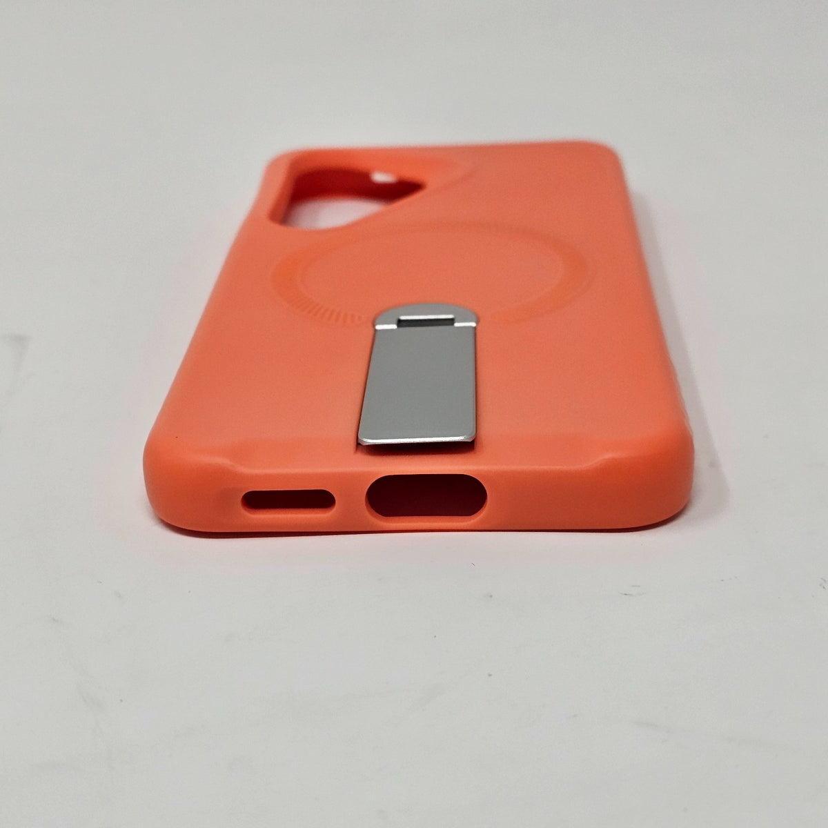 Samsung Galaxy S25 Magnetic Case Kickstand Orange - Image 13