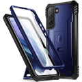 Samsung Galaxy S23 Rugged Case Kickstand Black Navy Blue - Image 1