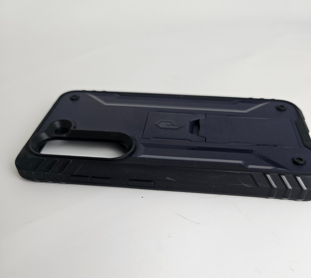 Samsung Galaxy S23 Rugged Case Kickstand Black Navy Blue - Image 8