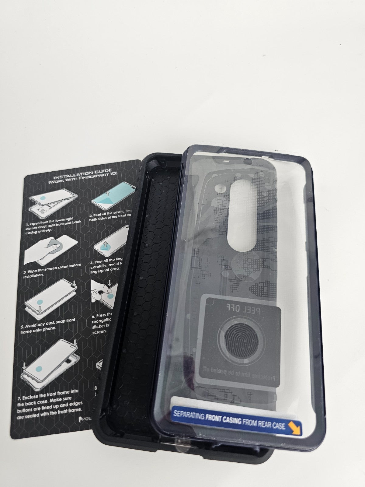 Samsung Galaxy S23 Rugged Case Kickstand Black Navy Blue - Image 13