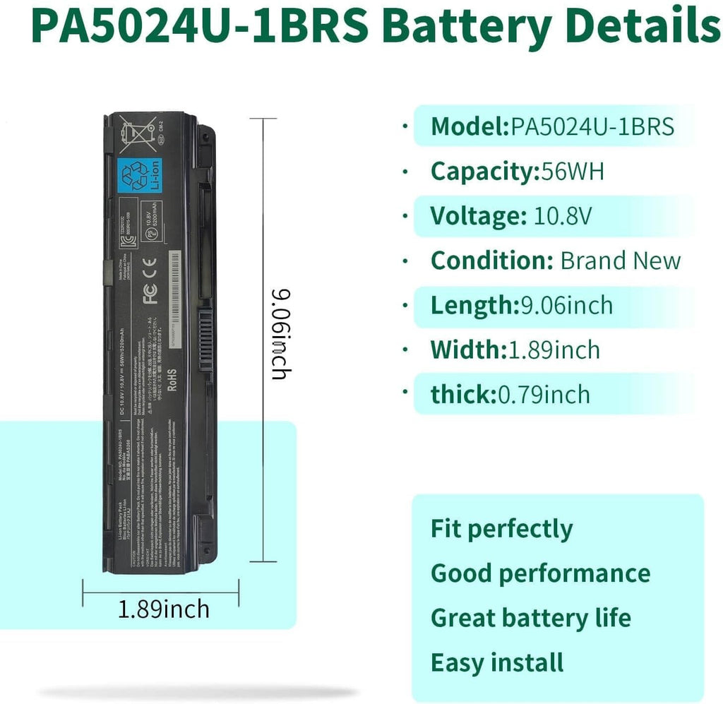PA5024U-1BRS Laptop Battery For Toshiba Satellite C850 PABAS260 - Image 4
