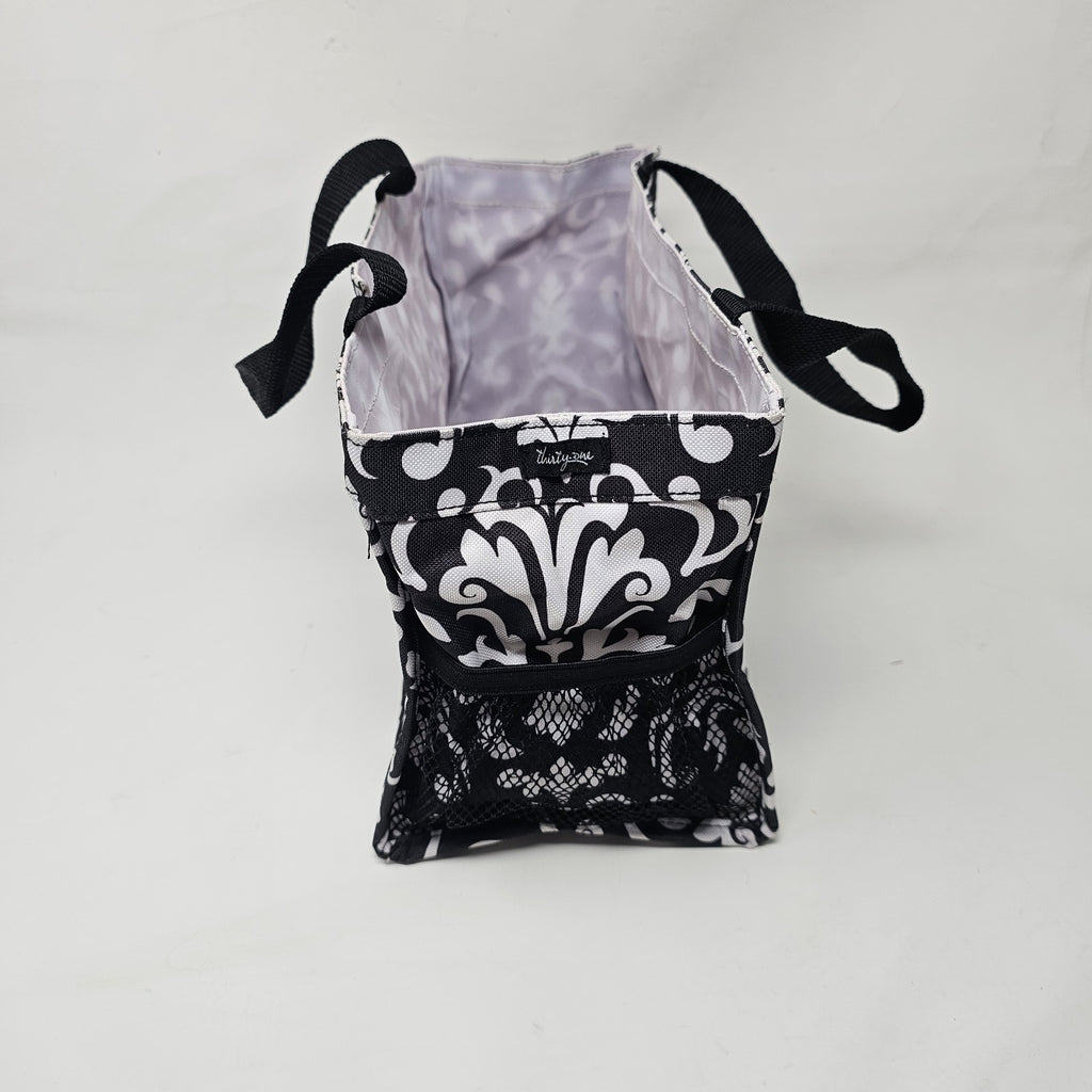 Thirty-One All In One Organizer Tote Black & White - Image 2