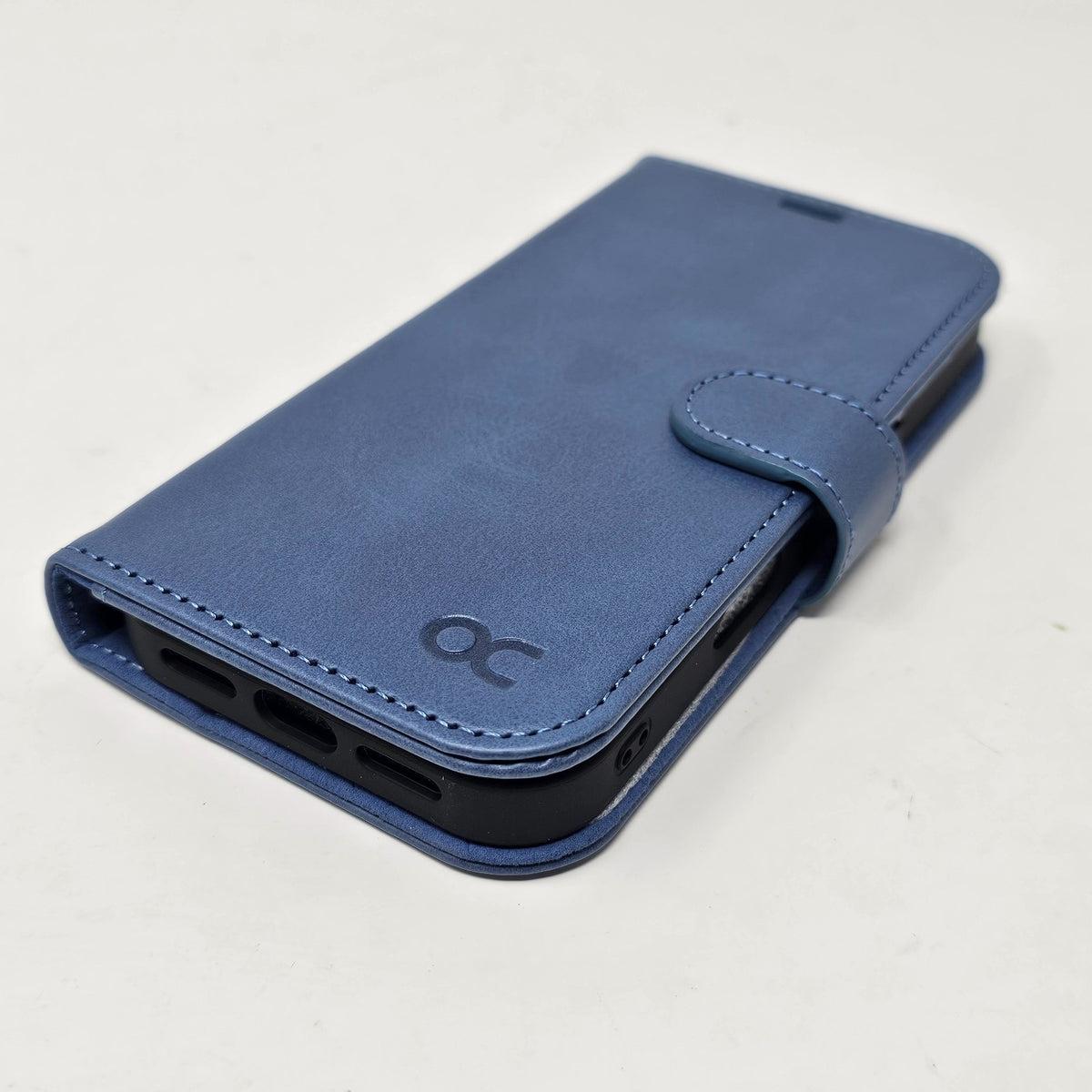 iPhone 16 Pro Wallet Wristlet Case Folio Blue Magnetic - Image 11