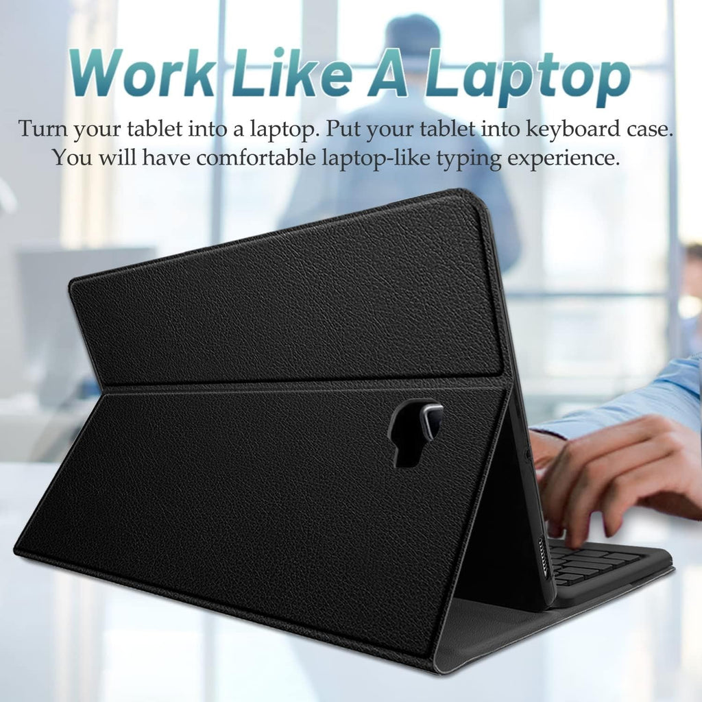 Backlit Keyboard Case for Samsung Galaxy Tab A 10.1" 2016 Wineecy - BLACK - Image 4