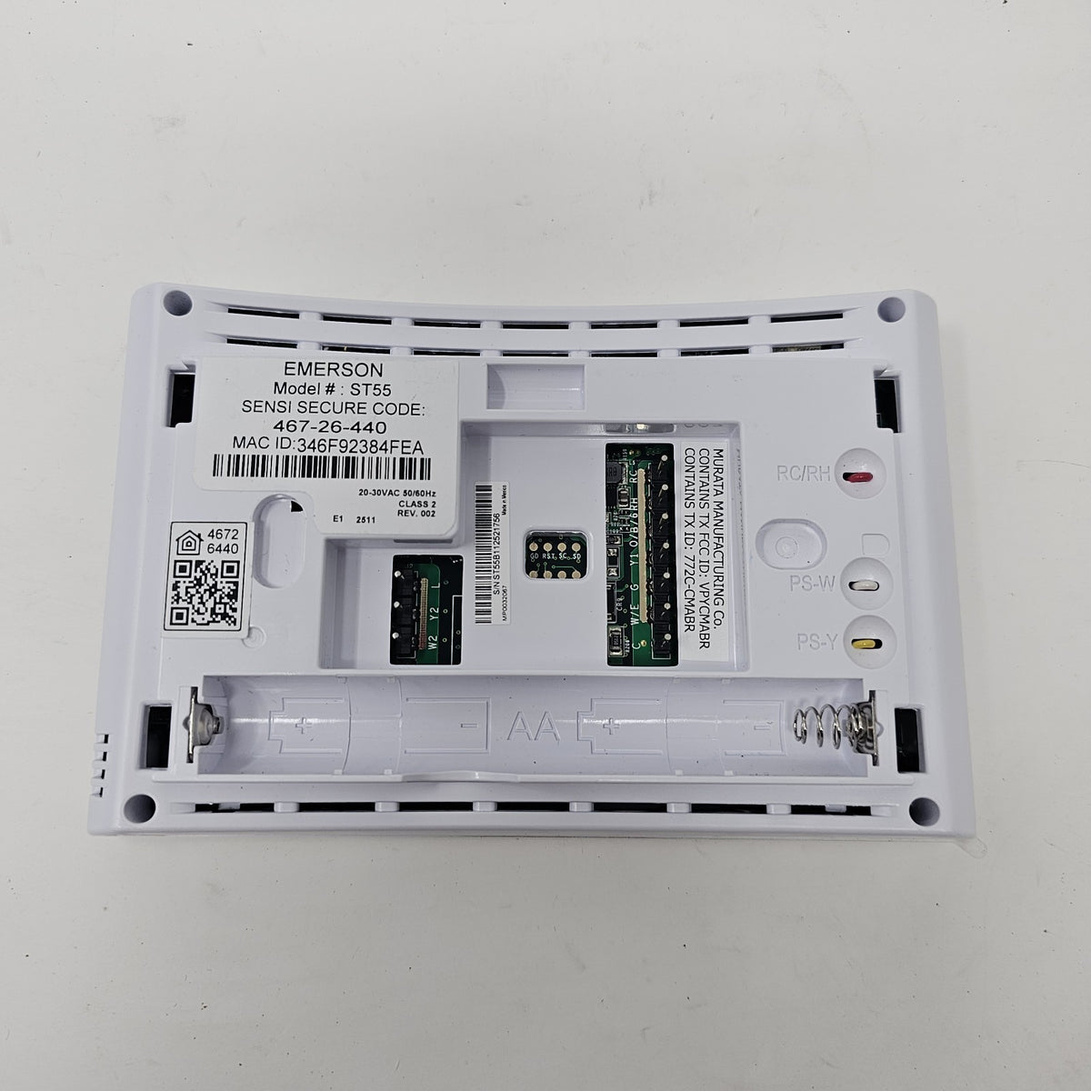 Replacement Sensi ST55 Smart Thermostat, NO wall base, No Mounting Accessories - Image 2