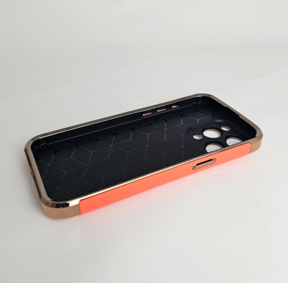 iPhone 15 Pro Max Magnetic Ring Kickstand Orange Gold - Image 8