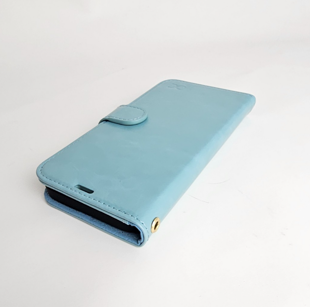 iPhone 15 Pro Wallet Case Flip Folio Mint Green - Image 13