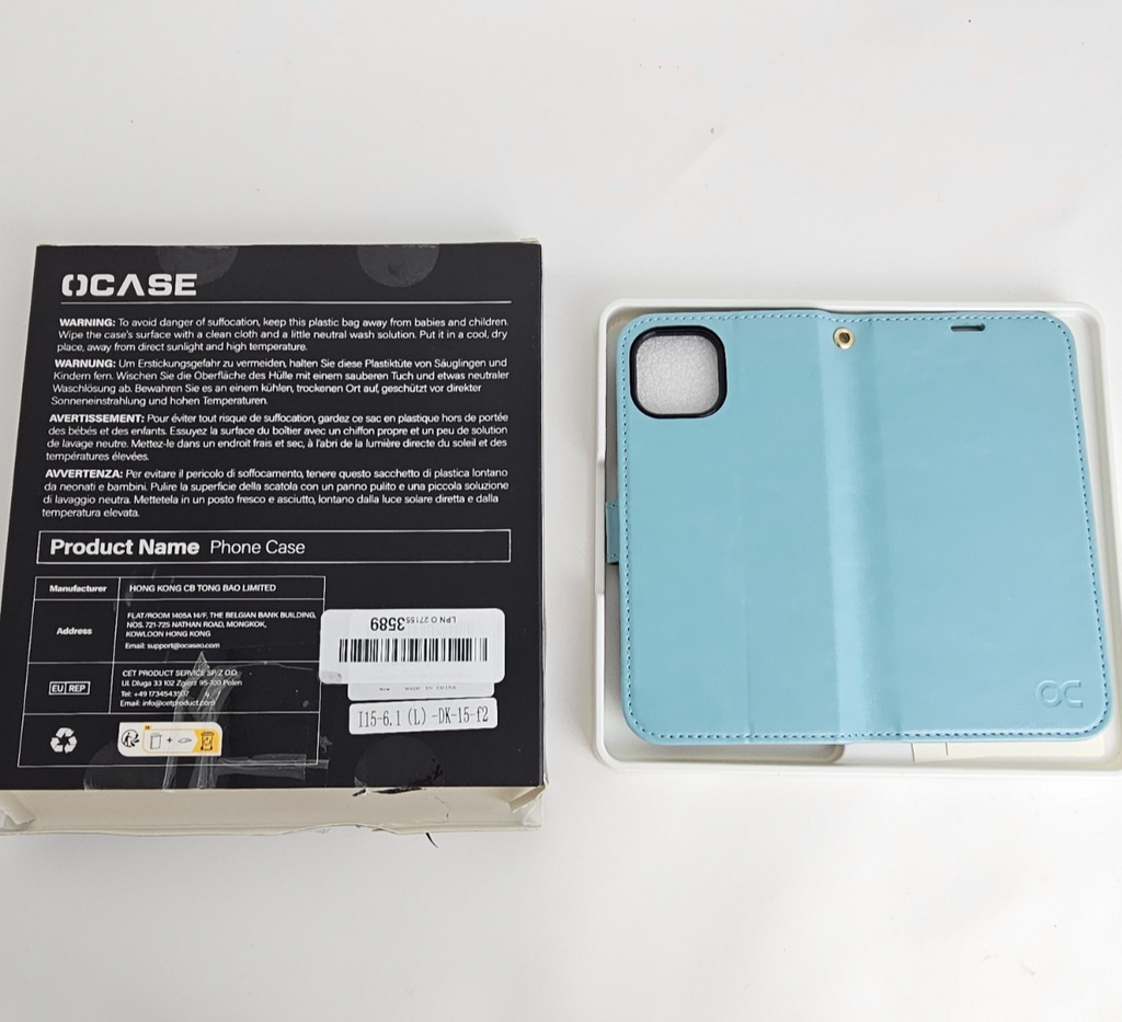 iPhone 15 Pro Wallet Case Flip Folio Mint Green - Image 14