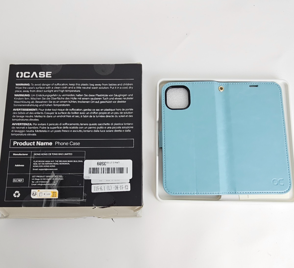 iPhone 15 Pro Wallet Case Flip Folio Mint Green - Image 14