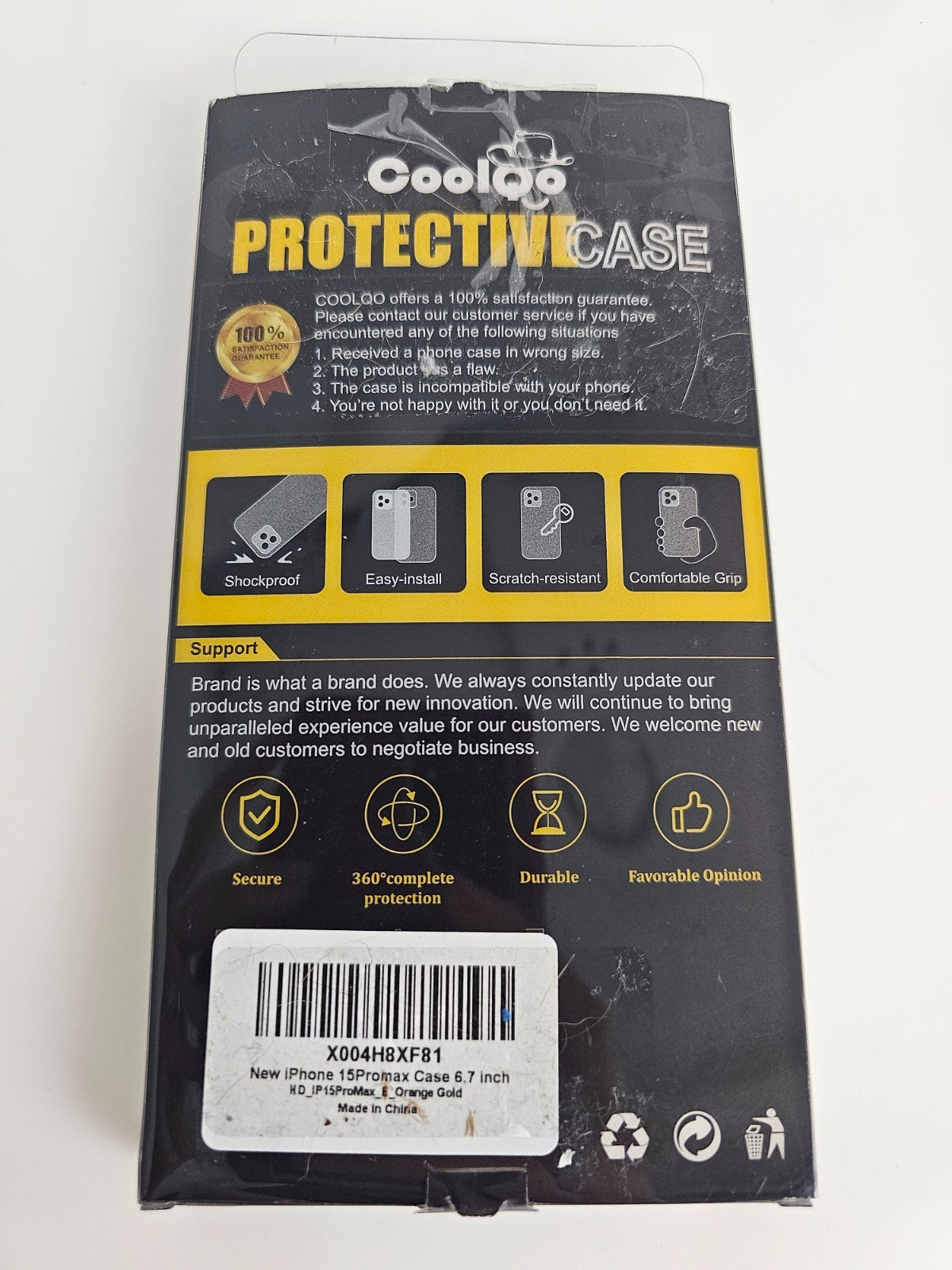 iPhone 15 Pro Max Magnetic Ring Kickstand Orange Gold - Image 13