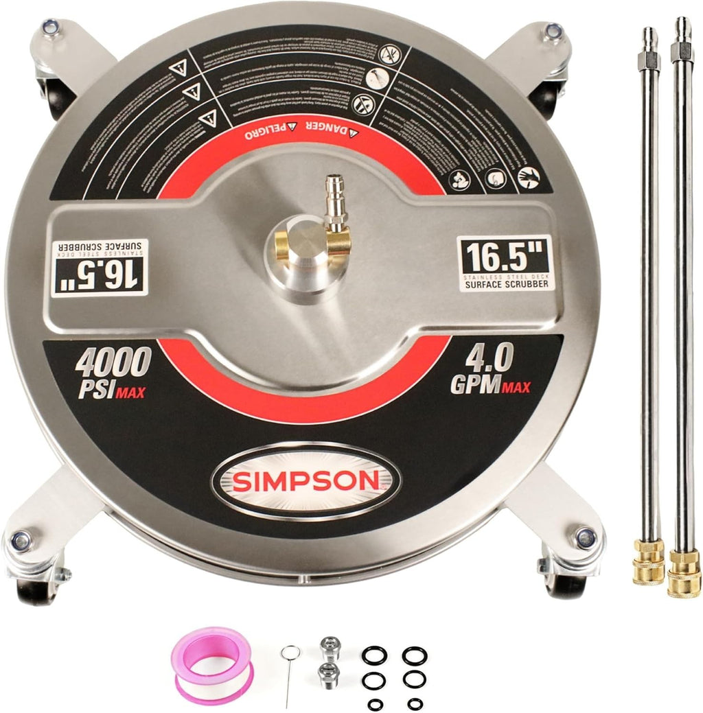 Simpson 16.5" Stainless Steel Pressure Washer Surface Cleaner, 80625 4000PSI NEW - Image 1