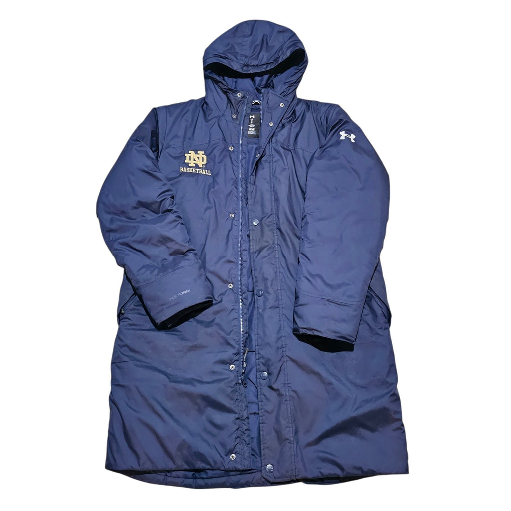 Notre Dame Basketball Under Armour Men's Storm Team Issued Jacket Coat Large - Image 1