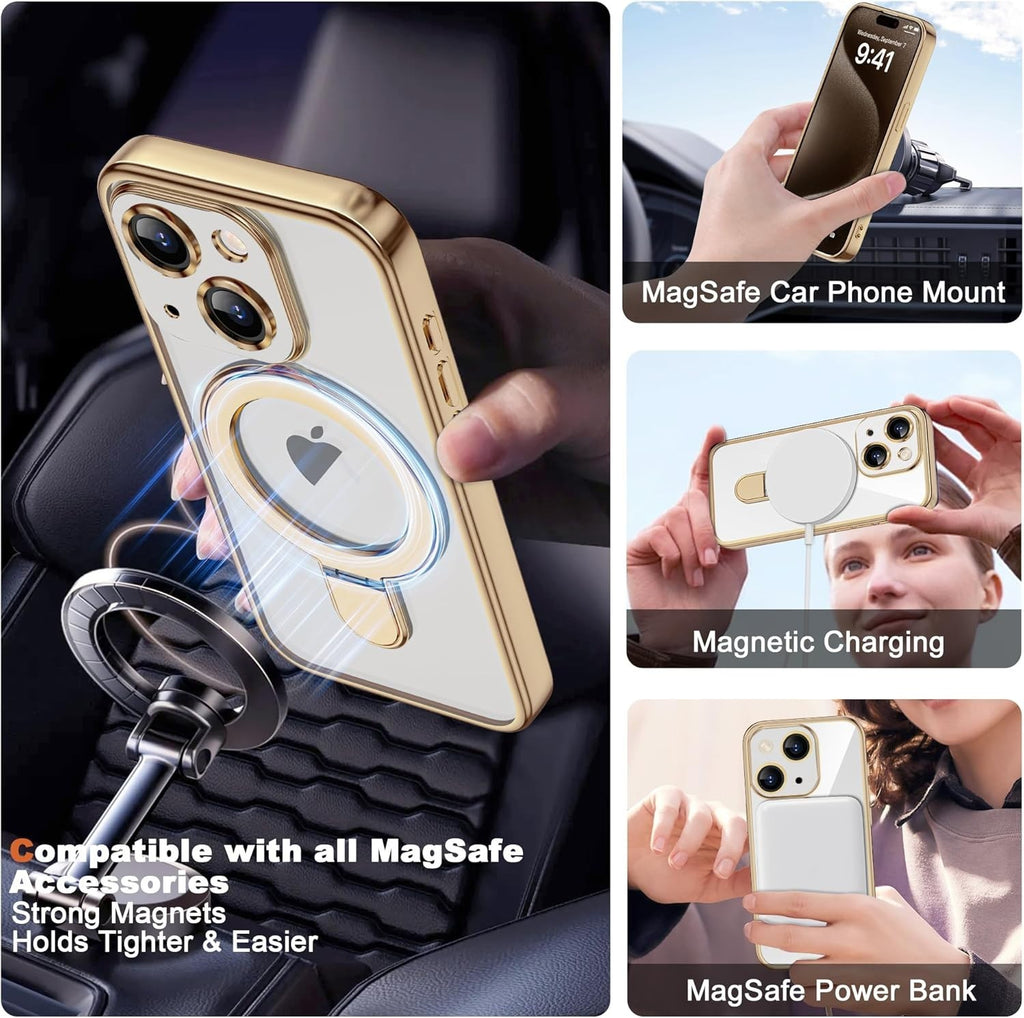 iPhone 14 Kickstand Gold Case - Image 4