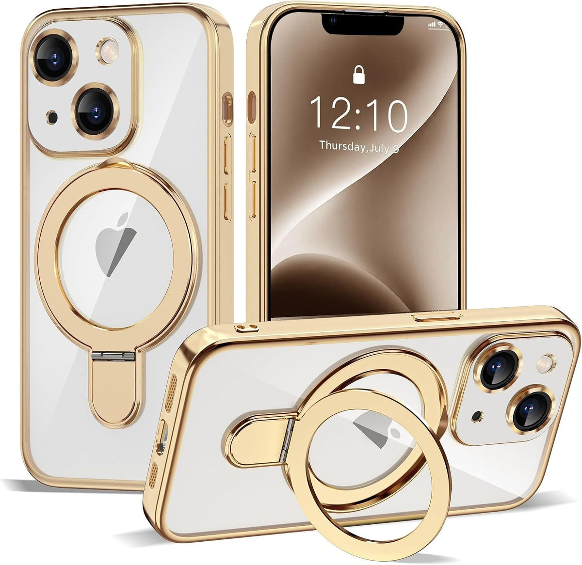iPhone 14 Kickstand Gold Case - Image 1