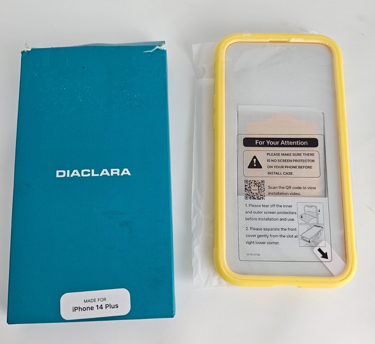 iPhone 14 Full Coverage Case Lemon Yellow Screen Protector - Image 13