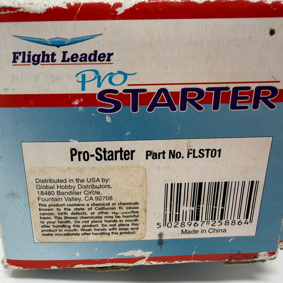 Flight Leader Model Engine Starter Pro FLST01 New Old Stock NOS 12v DC Glow Gas