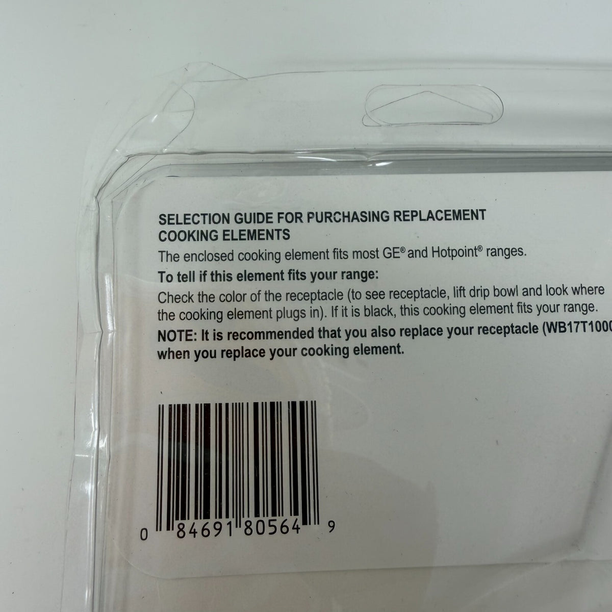 GE 8in Plug-In Electric Range Surface Burner Element Black PM30X124 Replacement