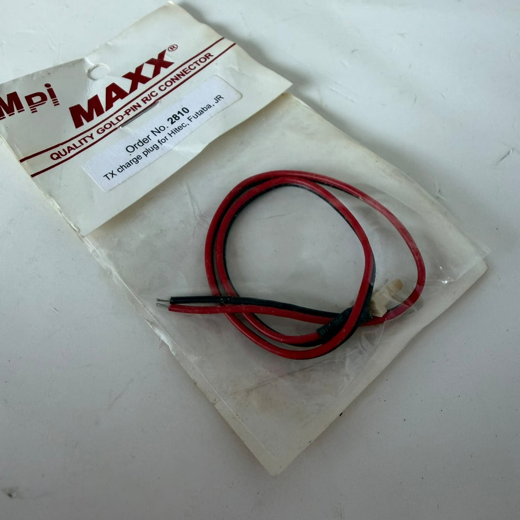 Vintage Mpi MAXX 2810 2 Pin Plug Fits: Futaba/HiTec/JR TX Charge Battery RC NOS
