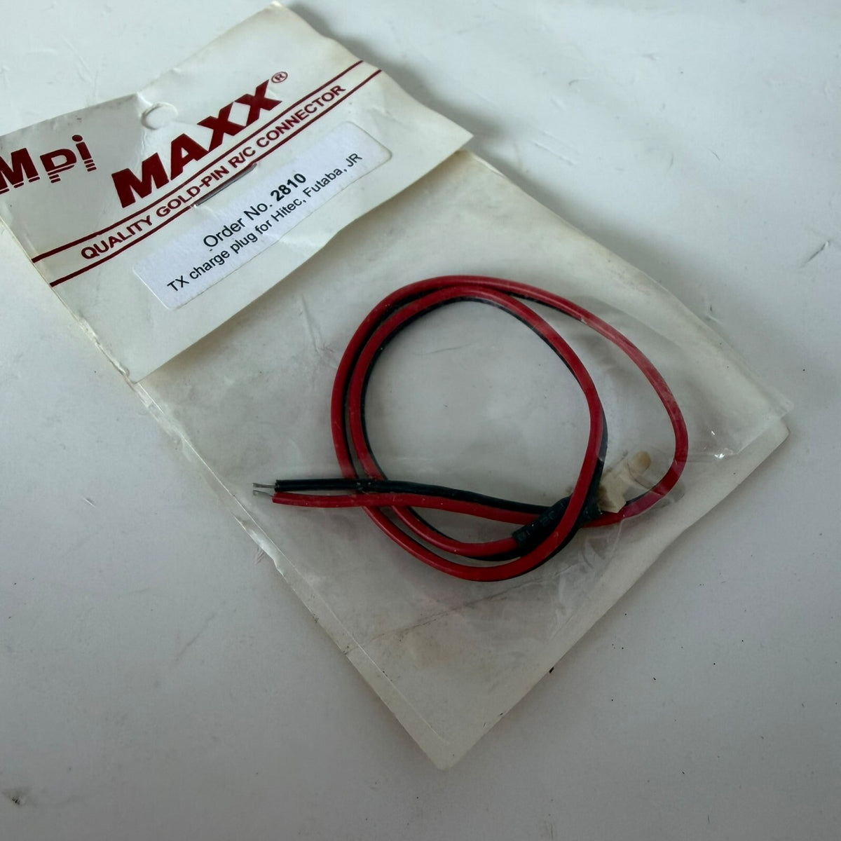 Vintage Mpi MAXX 2810 2 Pin Plug Fits: Futaba/HiTec/JR TX Charge Battery RC NOS