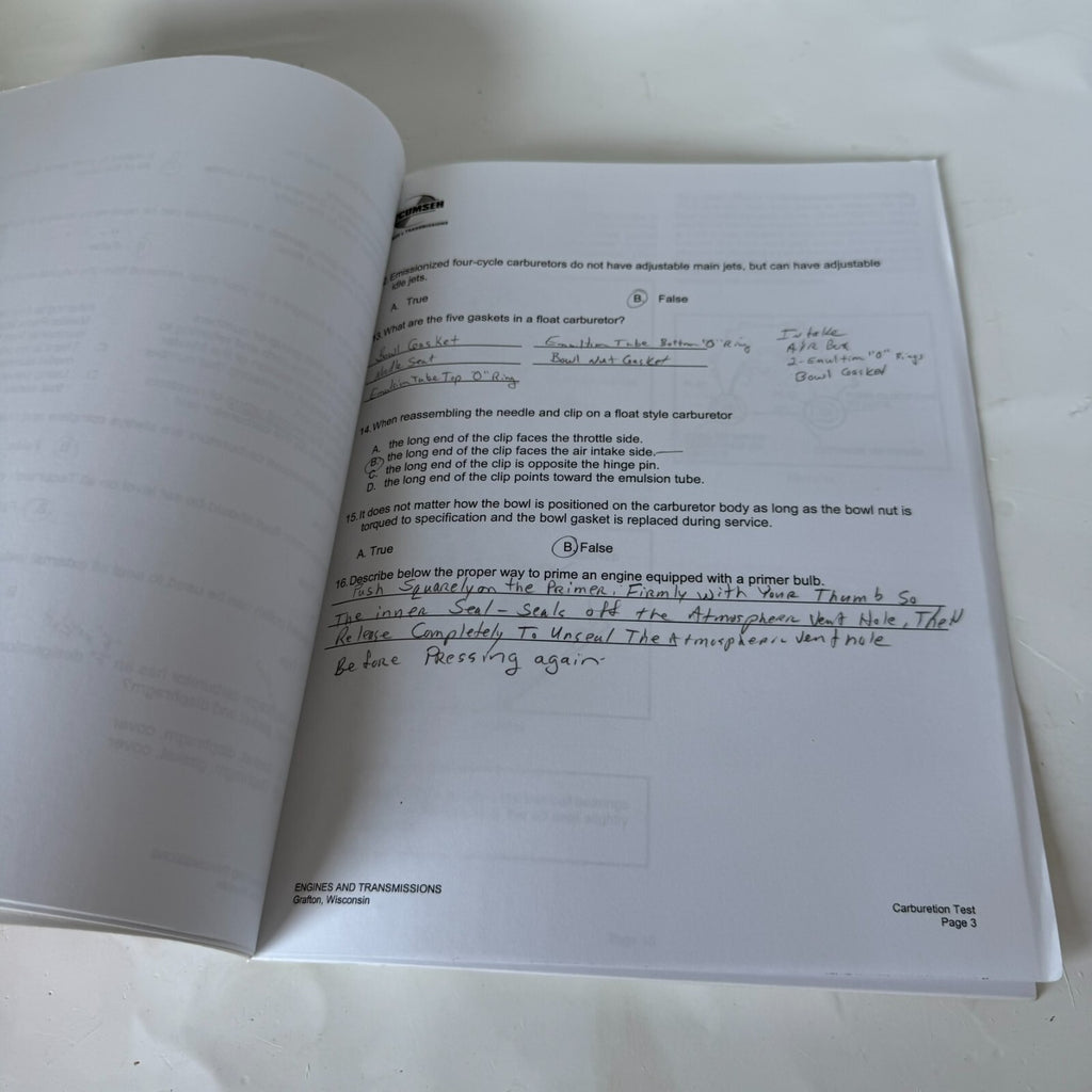 Tecumseh Master Technican Study Guide