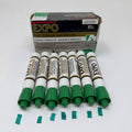 Vtg Expo Dry Erase Sanford Markers Chisel Tip 7Ct #83004 Green 90s 1995 Good Ink