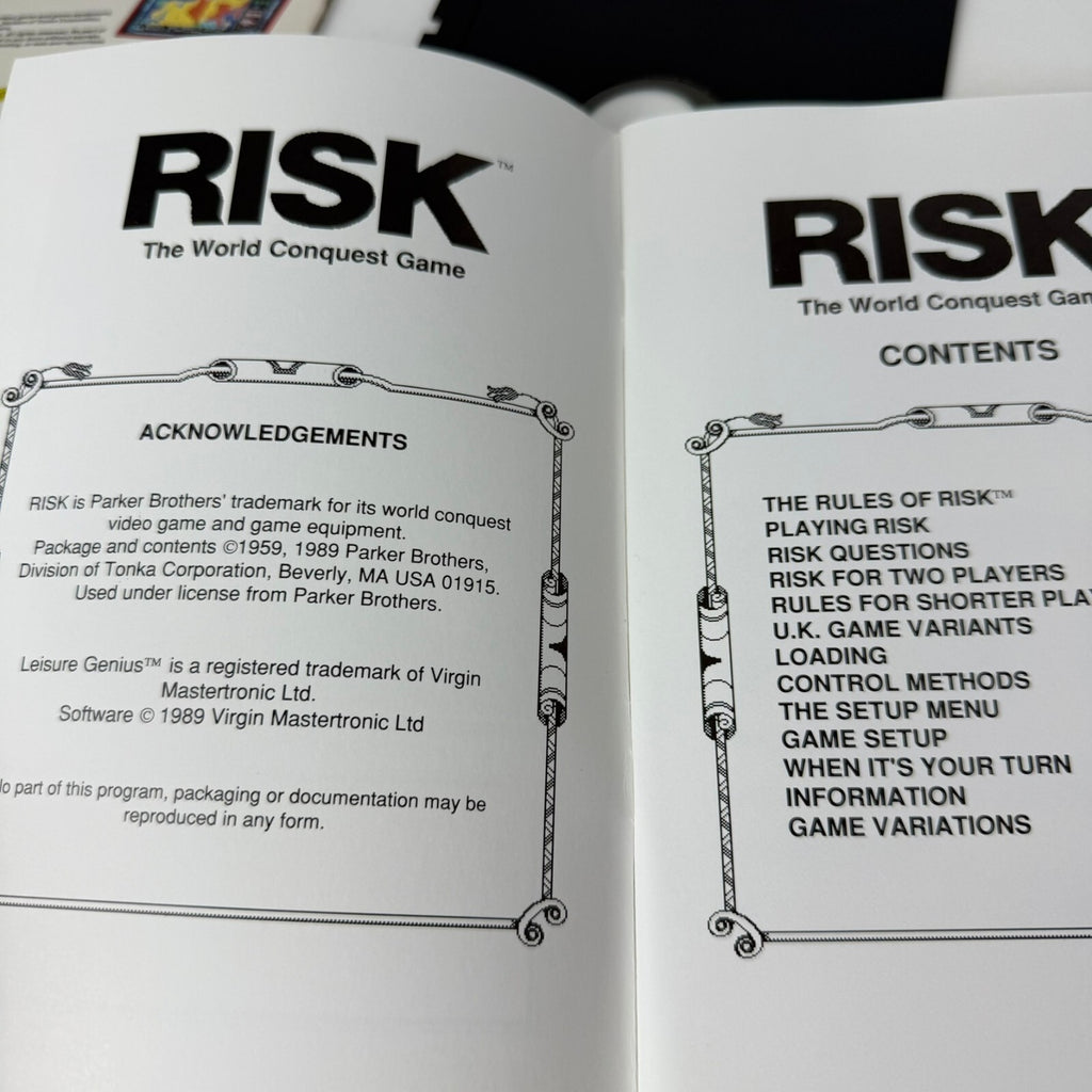 Vintage 1989 Computer Edition: RISK IBM PC Tandy 5.25"/3.5" Video Game
