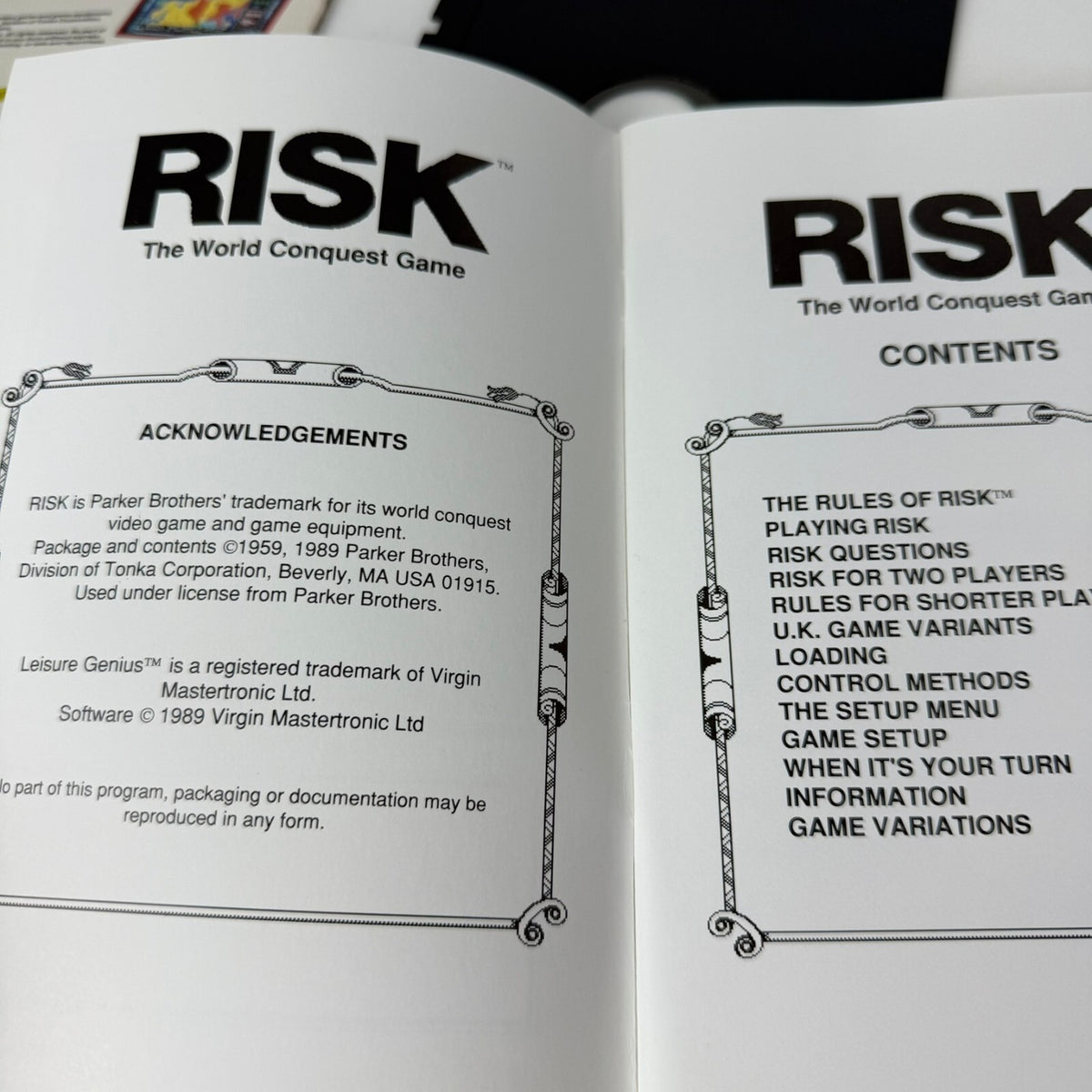 Vintage 1989 Computer Edition: RISK IBM PC Tandy 5.25"/3.5" Video Game