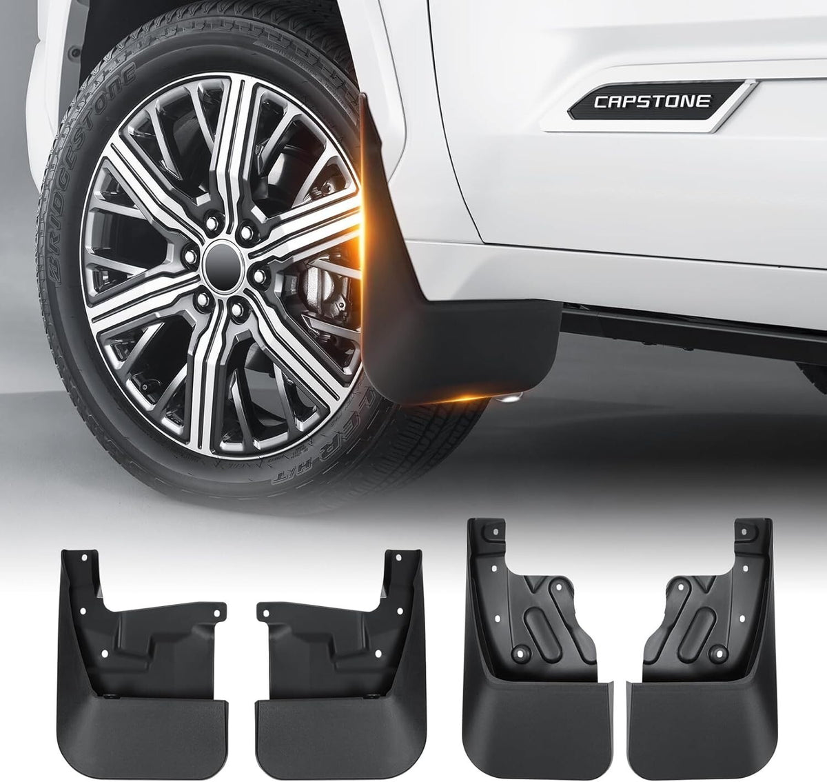 Mud Flaps for Toyota Tundra 2022-2026- No Drill Splash Guard- 4PC Front & Rear
