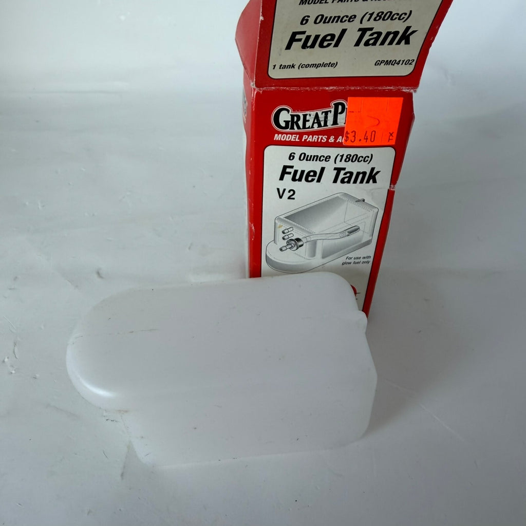 Vintage Great Planes 6 Ounce 180 CC Fuel Tank v2 GPMQ4102 New old Stock Model Rc