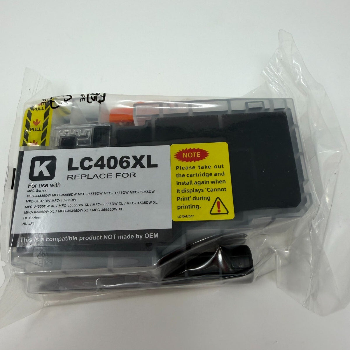 LC 406XL k Black Ink Cartridge for Brother MFC-J4335DW MFC-J4345DW MFC-J4535DW
