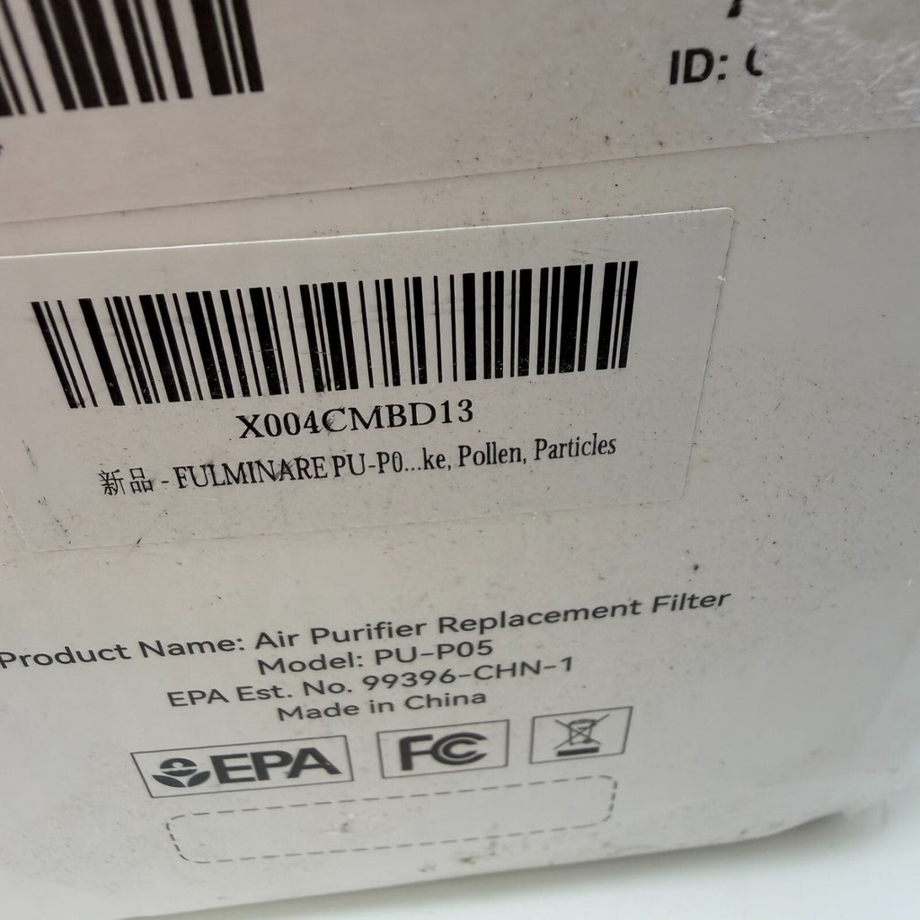 2 Pack PU-P05/AC201B Replacement Filters for FULMINARE & Purivorte Air Purifier