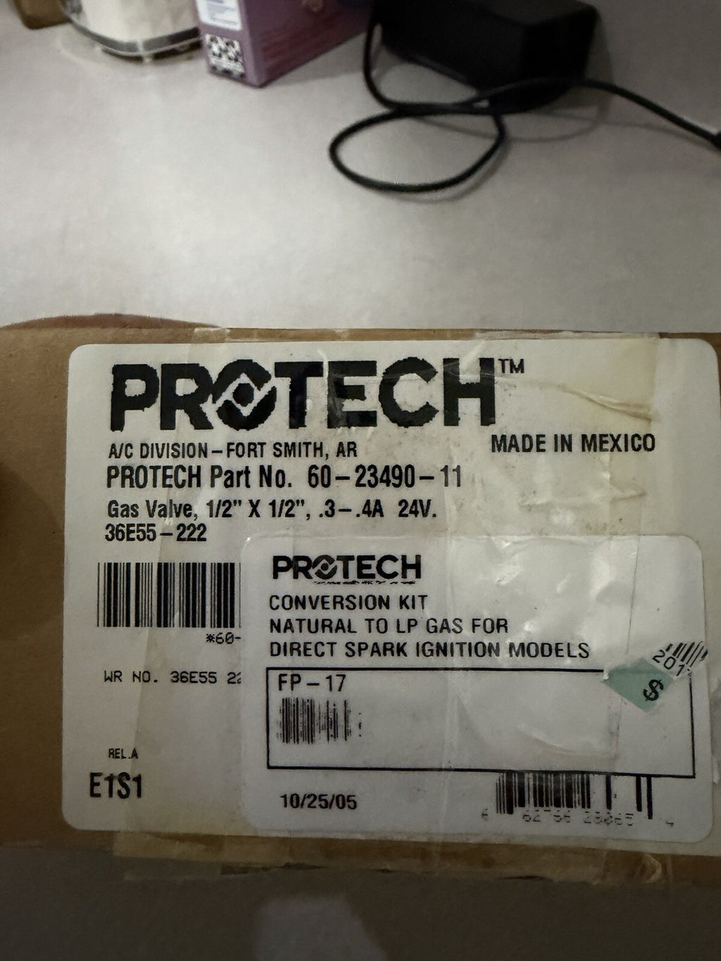 PROTECH 60-23490-11  Conversion Kit Natural to LP Gas