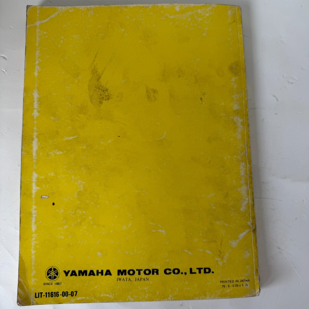 Genuine Yamaha LIT-11616-00-07 LB80IIHC LB80IIAC Service Manual 1975