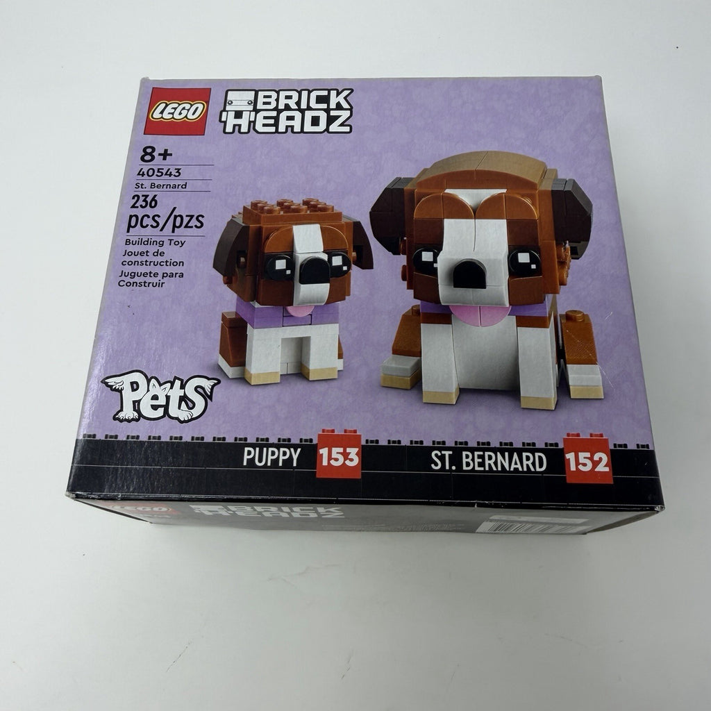 LEGO Brickheadz Pets: Saint Bernard Dog & Puppy Set 40543 New, Sealed