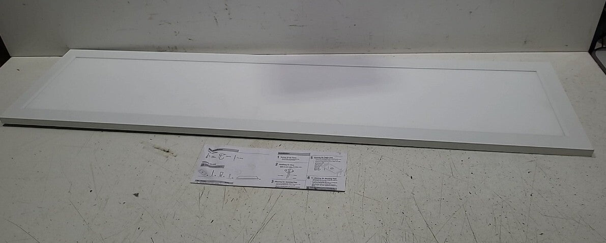Commercial Electric 1x4ft LED Flat Panel 5CCT Flush Mount Light FP1X4/6WY/WH/HDT