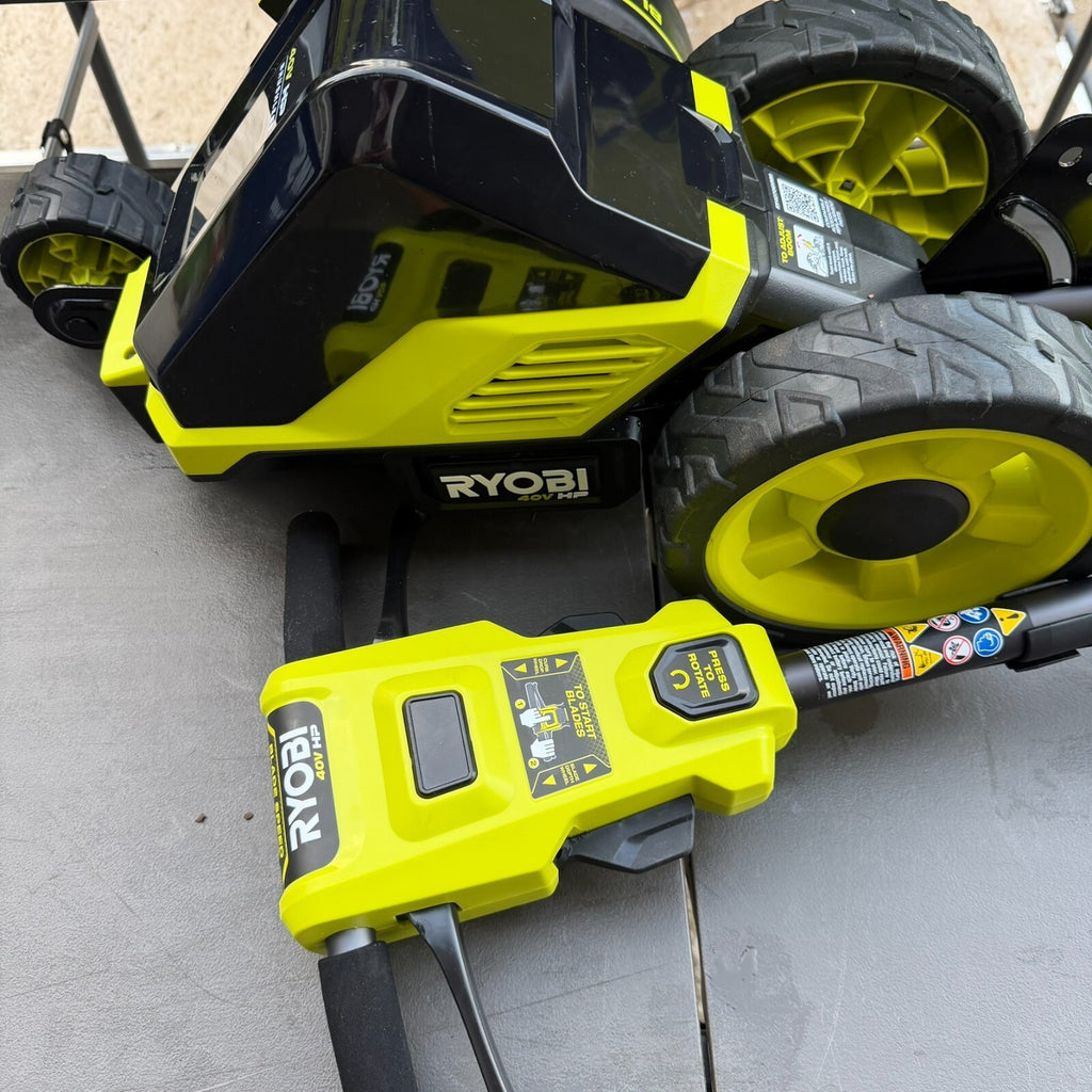 RYOBI 40V HP Brushless 9 in. Cordless Edger (Tool Only) RY40706BTL 3 Wheeled