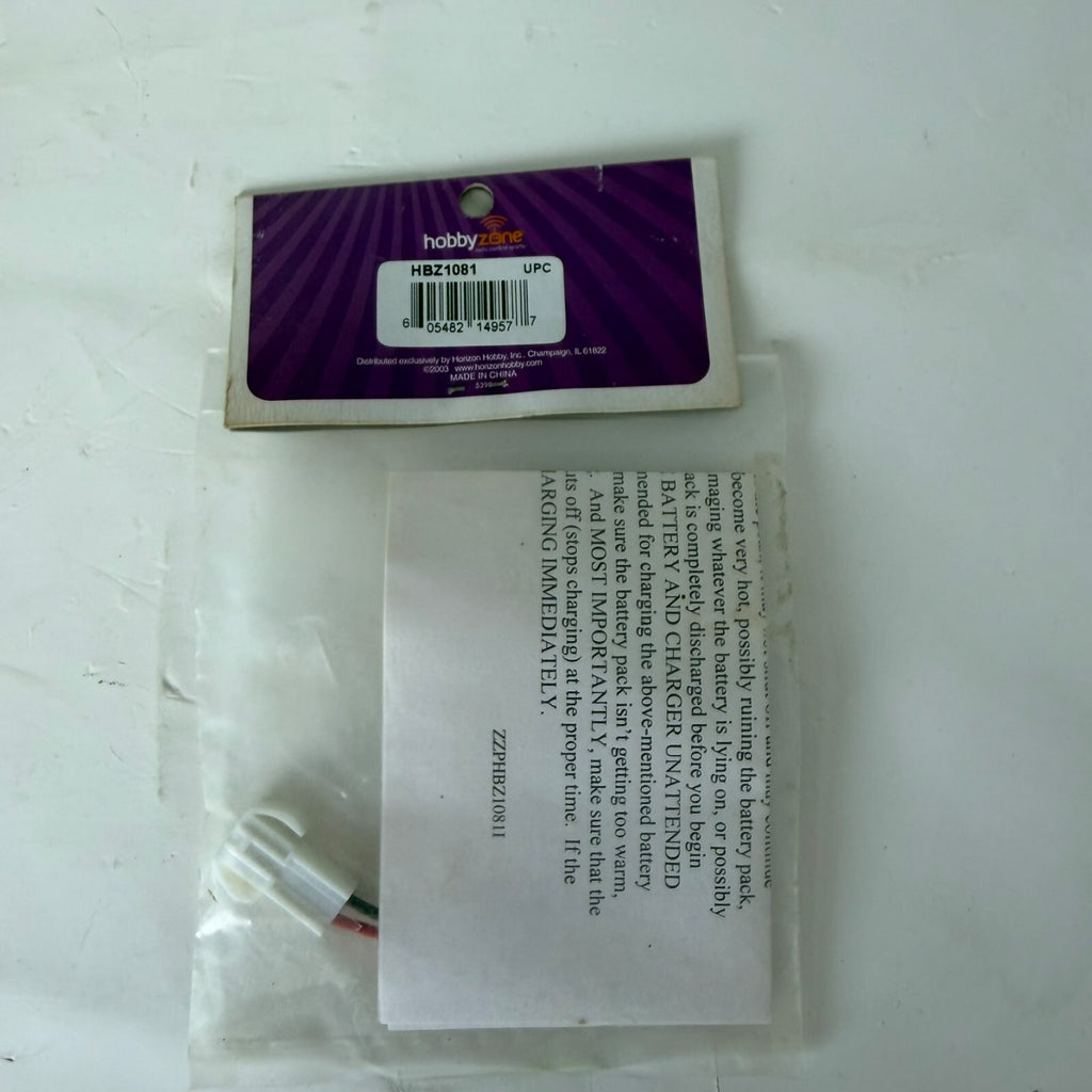 vtg Hobby Zone Charger Connector w/ Wire HBZ1061 FBXL NEW OLD STOCK Firebird mah