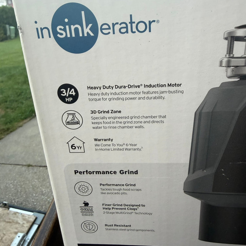 InSinkErator C3000 Performance 0.75HP Garbage Disposal Quiet 3/4 HP Tested